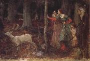 John William Waterhouse The Mystic Wood oil painting reproduction